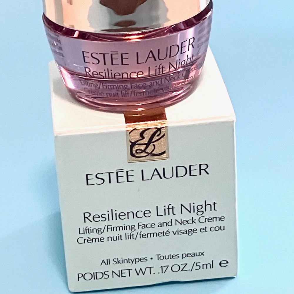 🎀$13 - Estee Lauder Resilience Lift Night Lifting Firming Face Neck Creme .17oz - Picture 3 of 14
